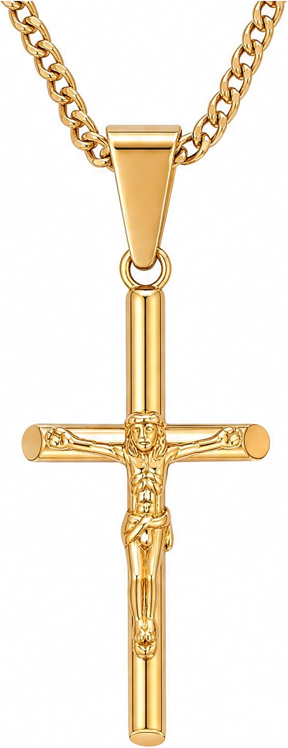 Crucifix – 3mm Cuban Chain